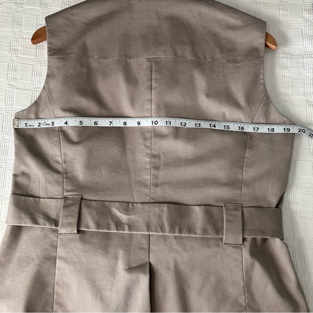 Worthington Cotton Vest Utility Style Design with Tie at Waist Large - Picture 10 of 11